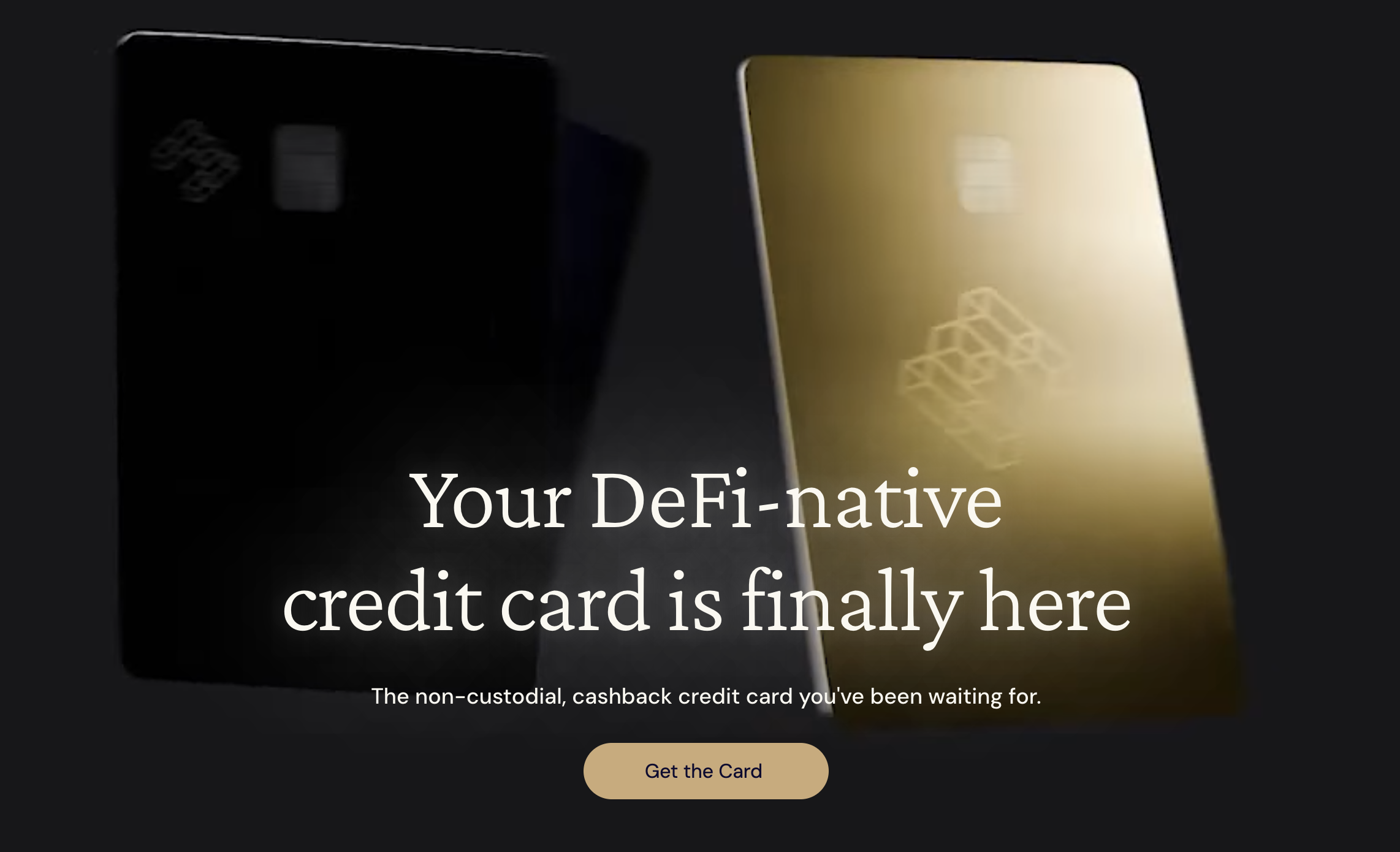 EtherFi Cash product hero showing the card and phone app